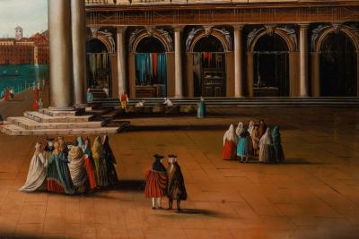 Follower of Giovanni Antonio Canal Called Canaletto A Monumental Painting