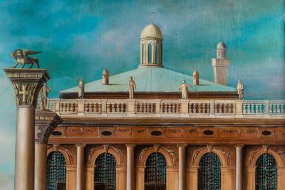 Follower of Giovanni Antonio Canal Called Canaletto A Monumental Painting