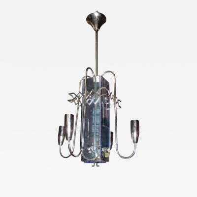 Fontana Arte 1940s chandelier attributed to Fontana Art 