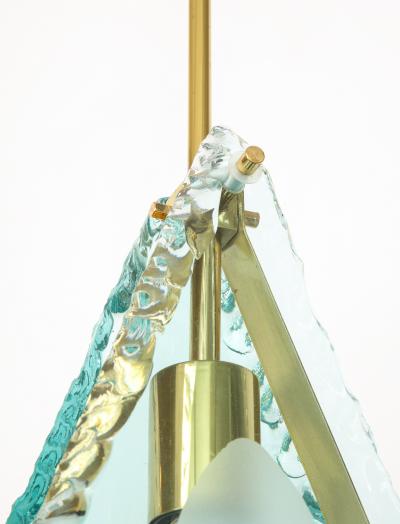 Fontana Arte 1980s pendant in the style of Max Ingrand for Fontana Arte