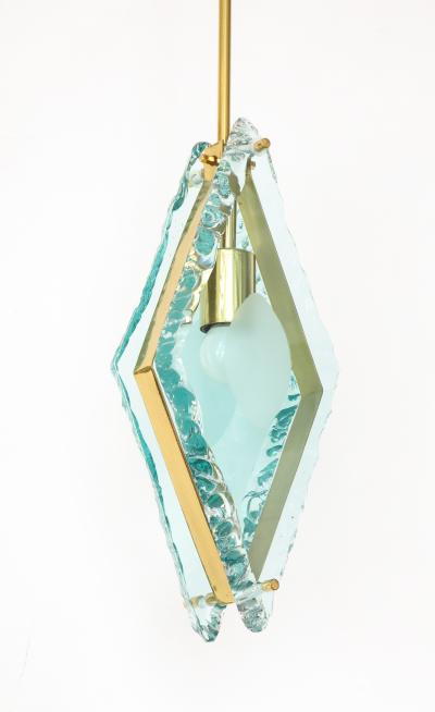 Fontana Arte 1980s pendant in the style of Max Ingrand for Fontana Arte