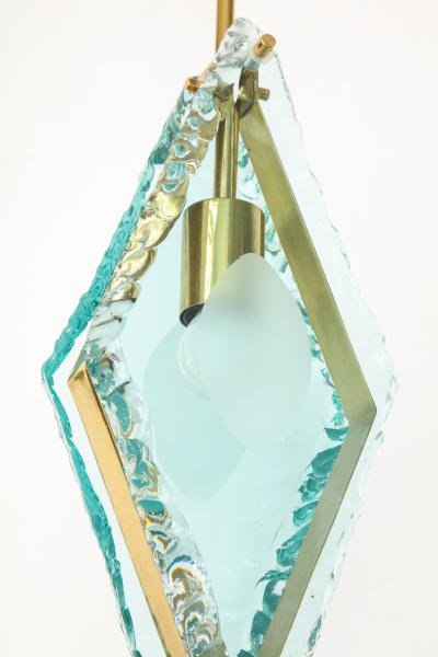 Fontana Arte 1980s pendant in the style of Max Ingrand for Fontana Arte