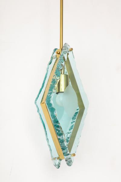 Fontana Arte 1980s pendant in the style of Max Ingrand for Fontana Arte