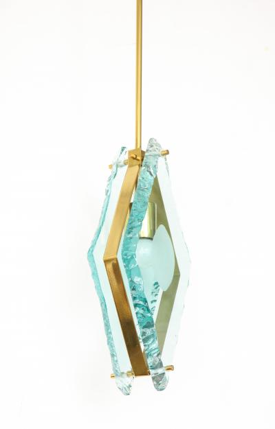 Fontana Arte 1980s pendant in the style of Max Ingrand for Fontana Arte