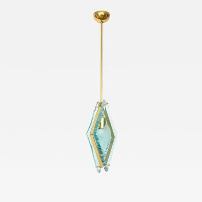 Fontana Arte 1980s pendant in the style of Max Ingrand for Fontana Arte