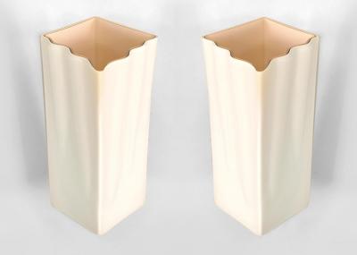 Fontana Arte 2 Pair of Italian 1950 60s Murano Wall Sconces