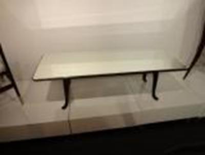 Fontana Arte A Mid Century Cocktail Table in Stained Beech and Mirror by Fontana Arte
