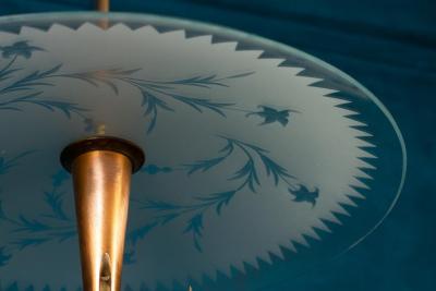 Fontana Arte Art Deco Chandelier Pietro Chiesa Style for Fontana Arte Italy 1940