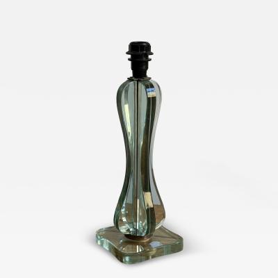 Fontana Arte Attributed Glass Table Lamp Italy