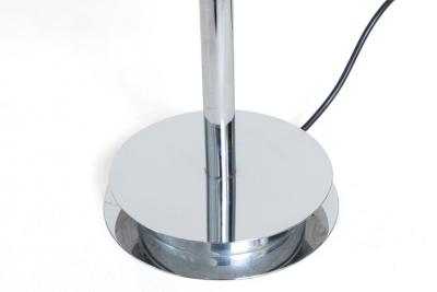 Fontana Arte Fontana Arte Bis Table Lamp with Chrome Base and Black Glass Italy 1960s