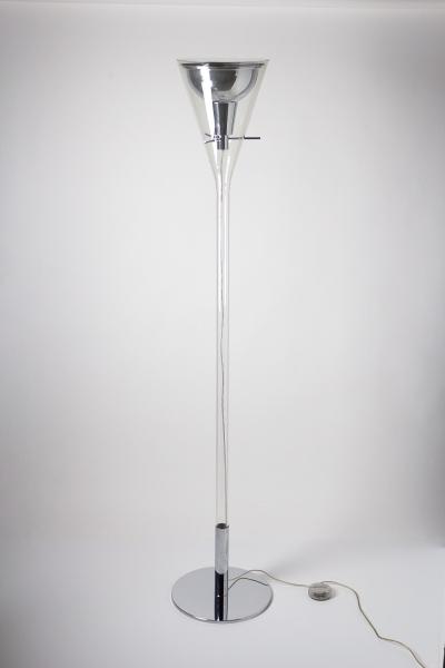 Fontana Arte Fontana Arte Flute Torchiere Floor Lamp designed by Franco Raggi