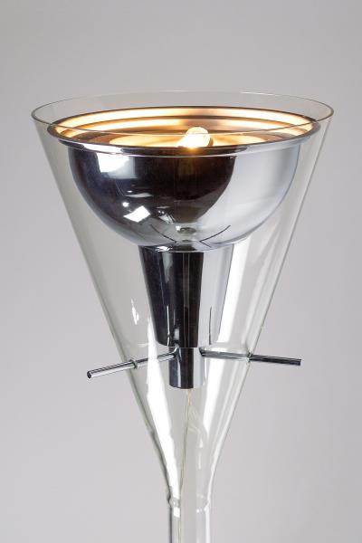 Fontana Arte Fontana Arte Flute Torchiere Floor Lamp designed by Franco Raggi