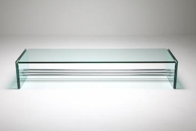 Fontana Arte Fontana Arte Large Glass Coffee Table 1970s