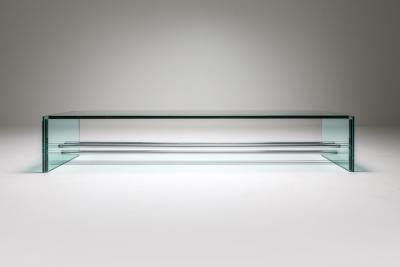 Fontana Arte Fontana Arte Large Glass Coffee Table 1970s
