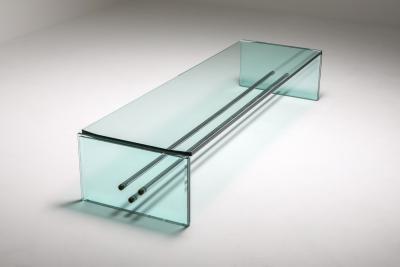 Fontana Arte Fontana Arte Large Glass Coffee Table 1970s