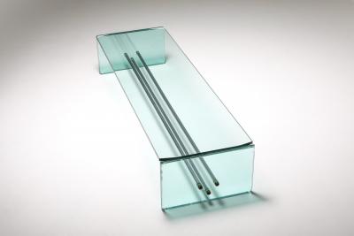 Fontana Arte Fontana Arte Large Glass Coffee Table 1970s