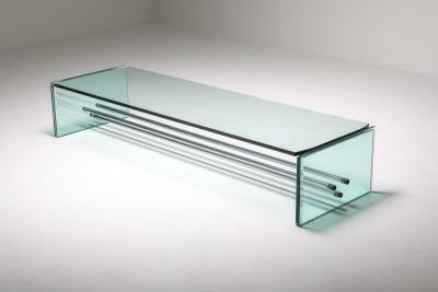 Fontana Arte Fontana Arte Large Glass Coffee Table 1970s