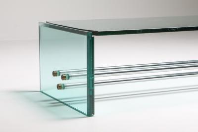 Fontana Arte Fontana Arte Large Glass Coffee Table 1970s