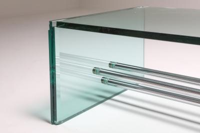 Fontana Arte Fontana Arte Large Glass Coffee Table 1970s