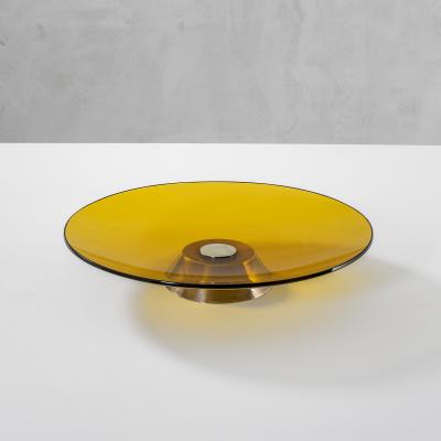 Fontana Arte Fontana Arte Max Ingrand Centerpiece 2039 in Colored Glass 1960