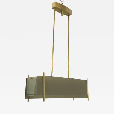 Fontana Arte Italian 1940s Modernist Design Horizontal Form Chandelier