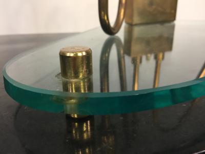 Fontana Arte MID CENTURY BIOMORPHIC GLASS PAIR OF LAMPS ATTRIBUTED TO FONTANA ARTE