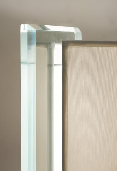 Fontana Arte Mid Century Brass and Glass Table Lamp by Nathalie Grenon for Fontana Arte