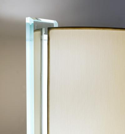 Fontana Arte Mid Century Brass and Glass Table Lamp by Nathalie Grenon for Fontana Arte
