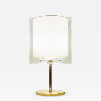 Fontana Arte Mid Century Brass and Glass Table Lamp by Nathalie Grenon for Fontana Arte