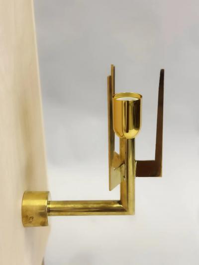 Fontana Arte Pair Italian Mid Century Modern Neoclassical Sconces Max Ingrand Fontana Arte