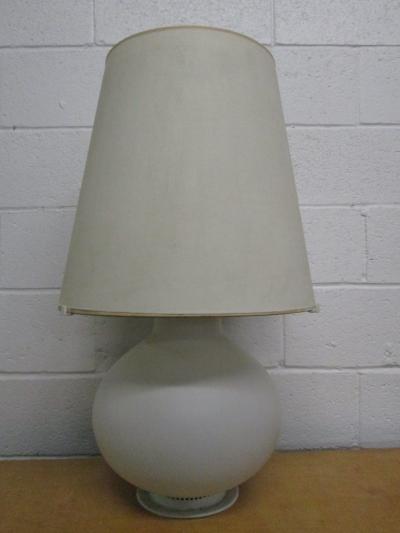 Fontana Arte Pair of Glass Lamps by Max Ingrand for Fontana Arte