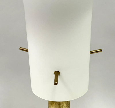 Fontana Arte Pair of Italian Mid Century Modern Brass Table Lamps Max Ingrand Fontana Arte