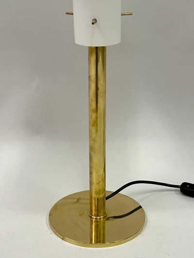 Fontana Arte Pair of Italian Mid Century Modern Brass Table Lamps Max Ingrand Fontana Arte