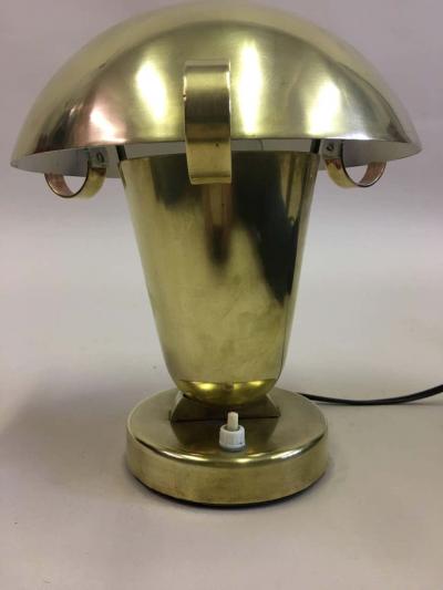 Fontana Arte Pair of Italian Mid Century Modern Neoclassical Brass Table Lamps Fontana Arte