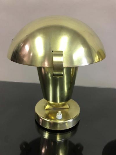 Fontana Arte Pair of Italian Mid Century Modern Neoclassical Brass Table Lamps Fontana Arte