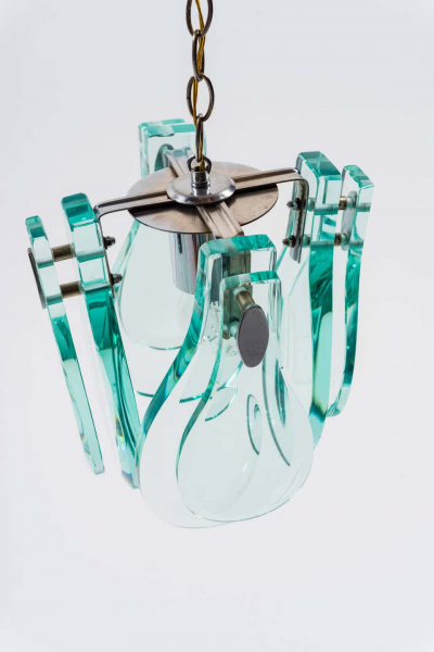 Fontana Arte Pendant Lamp in the Style of Fontana Arte Italy 1970