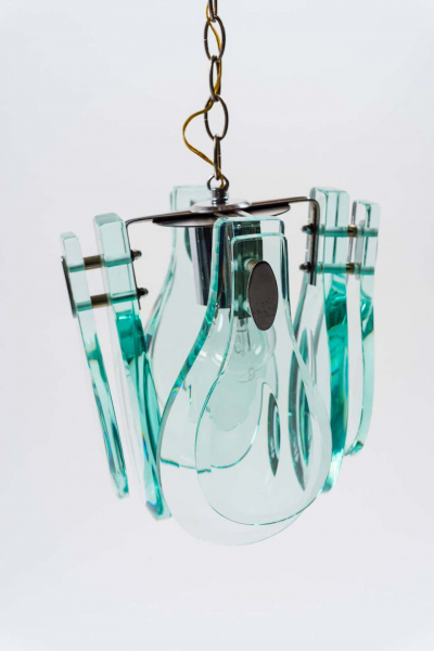 Fontana Arte Pendant Lamp in the Style of Fontana Arte Italy 1970