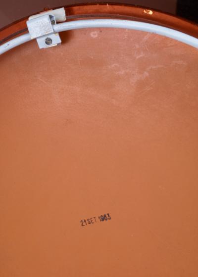 Fontana Arte Round Fontana Arte Mirror by Max Ingrand Italy 1960s