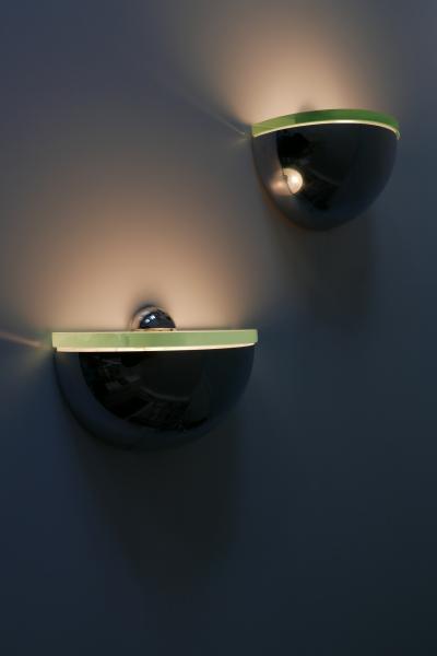 Fontana Arte Set of Two Mid Century Modern Wall Lamps or Sconces by Fontana Arte Italy 1960s