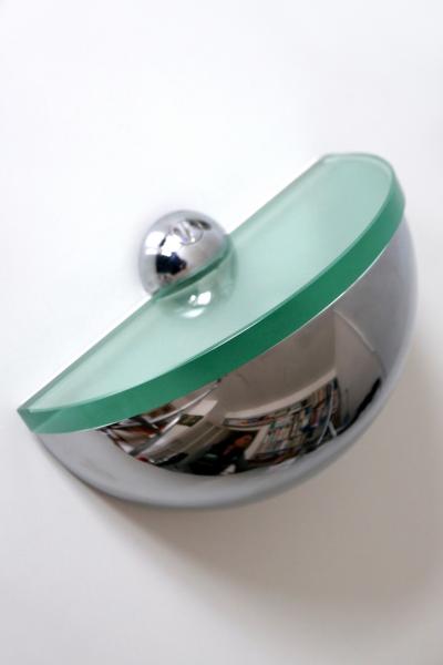 Fontana Arte Set of Two Mid Century Modern Wall Lamps or Sconces by Fontana Arte Italy 1960s