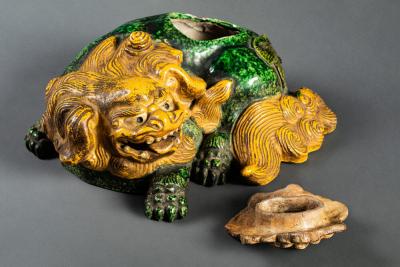 Foo Dog Shi Shi Incense Burner Koro with Removable Lid