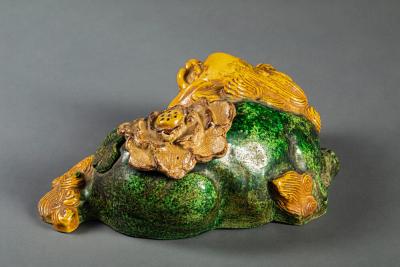 Foo Dog Shi Shi Incense Burner Koro with Removable Lid