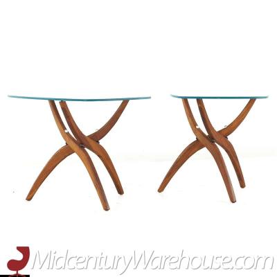 Forest Wilson Forest Wilson Mid Century Walnut Side Tables Pair