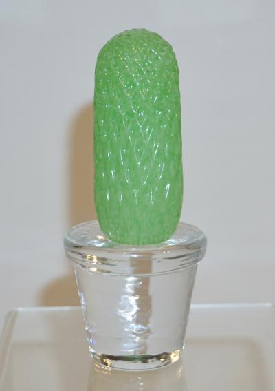 Formia Murano 1990s Marta Marzotto Miniature Green Murano Glass Cactus Plants by Formia