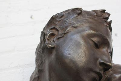 Fortini Cast Bronze Figural Relief Sculpture