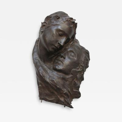 Fortini Cast Bronze Figural Relief Sculpture