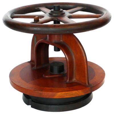 Found Art Machine Age Wood Sculpture