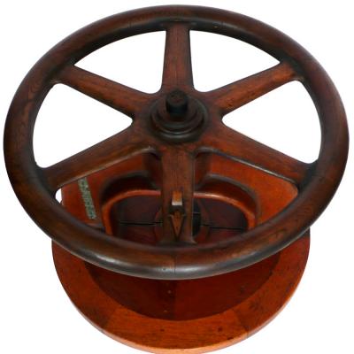 Found Art Machine Age Wood Sculpture