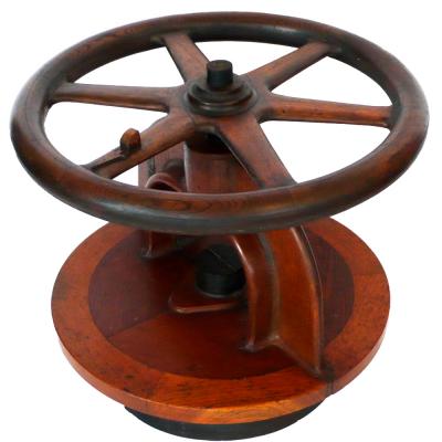 Found Art Machine Age Wood Sculpture