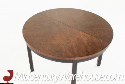 Founders Mid Century Rosewood Expanding Dining Table With 2 Leaves